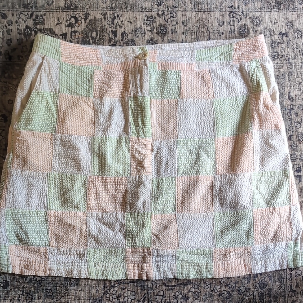 Vintage Izod Plaid Golf & Tennis Skort